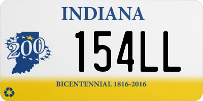 IN license plate 154LL