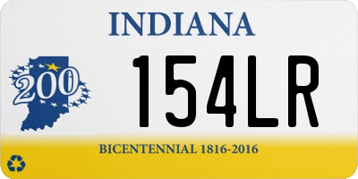 IN license plate 154LR