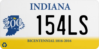 IN license plate 154LS