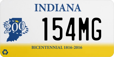 IN license plate 154MG