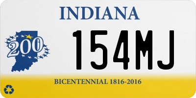 IN license plate 154MJ