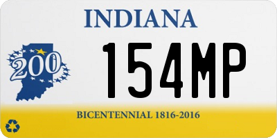 IN license plate 154MP