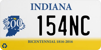 IN license plate 154NC