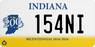 IN license plate 154NI