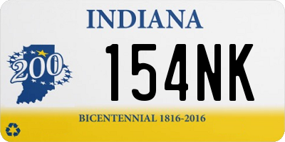 IN license plate 154NK