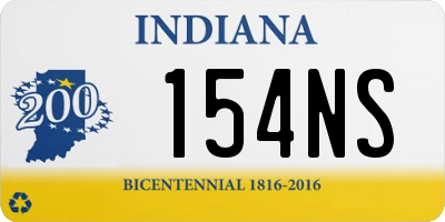 IN license plate 154NS