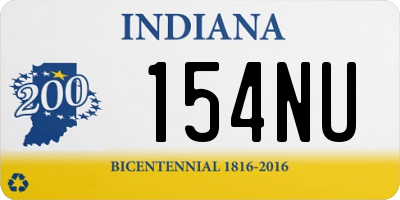 IN license plate 154NU