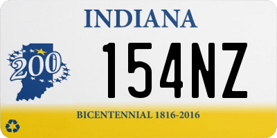 IN license plate 154NZ