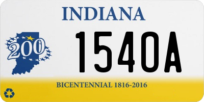 IN license plate 154OA