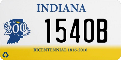 IN license plate 154OB