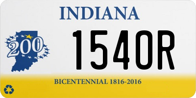 IN license plate 154OR