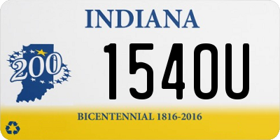 IN license plate 154OU