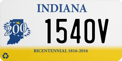 IN license plate 154OV