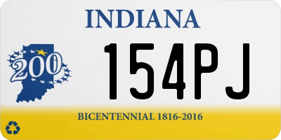 IN license plate 154PJ