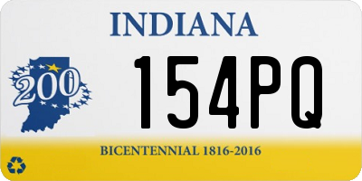 IN license plate 154PQ