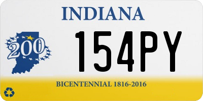 IN license plate 154PY