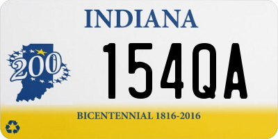 IN license plate 154QA