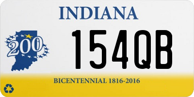 IN license plate 154QB