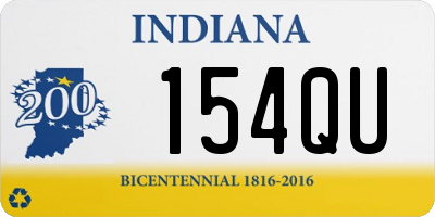 IN license plate 154QU