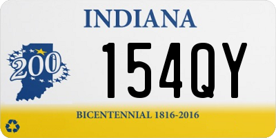 IN license plate 154QY