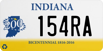 IN license plate 154RA