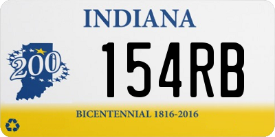 IN license plate 154RB