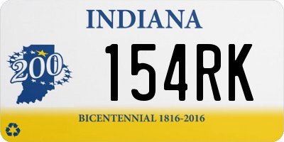 IN license plate 154RK