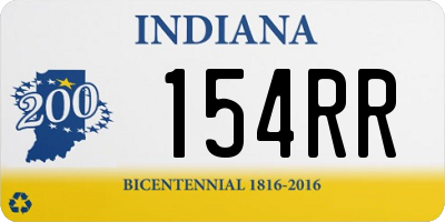 IN license plate 154RR