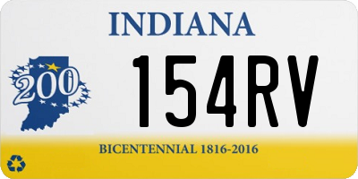 IN license plate 154RV