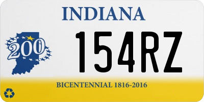 IN license plate 154RZ