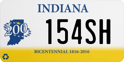 IN license plate 154SH