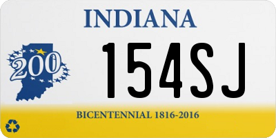 IN license plate 154SJ