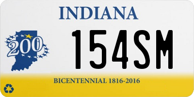 IN license plate 154SM