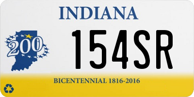 IN license plate 154SR