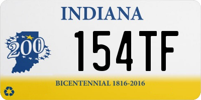 IN license plate 154TF