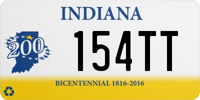 IN license plate 154TT