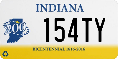 IN license plate 154TY