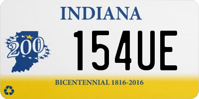 IN license plate 154UE