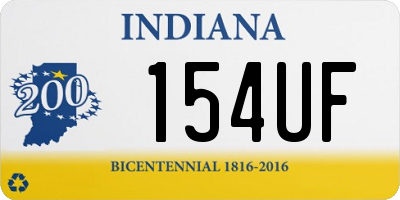 IN license plate 154UF