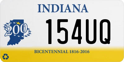 IN license plate 154UQ