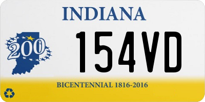 IN license plate 154VD