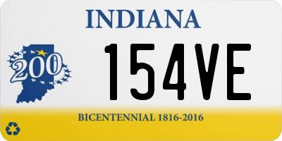 IN license plate 154VE