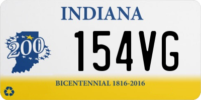IN license plate 154VG