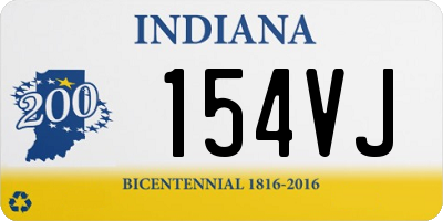 IN license plate 154VJ