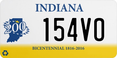 IN license plate 154VO