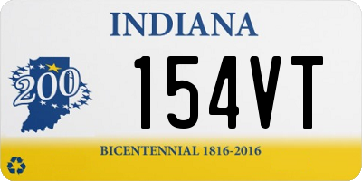 IN license plate 154VT