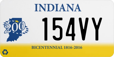 IN license plate 154VY