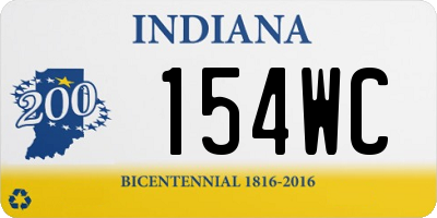 IN license plate 154WC