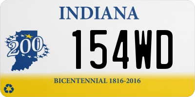 IN license plate 154WD