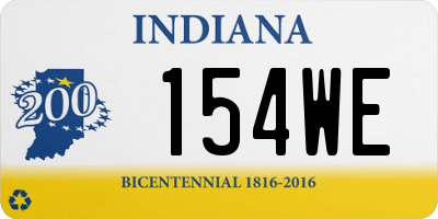 IN license plate 154WE